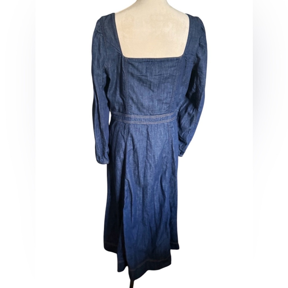 NWT- New Reformation Celeste Denim Maxi Dress by Anthropologie - Picture 11 of 12